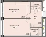Продам апартаменты, 46,12 м², 14 эт., ЖК Инсайдер, фотография 2