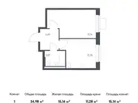Продам 1 комнатную квартиру