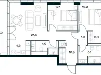 Продам 3 комнатную квартиру