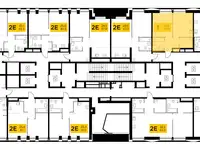 1-но комнатная квартира, 40,00 м², 22 эт., ЖК INJOY, Инжой, фотография 2