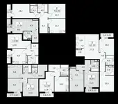 2-х комнатная квартира, 53,80 м², 8 эт., ЖК Родные кварталы, фотография 2