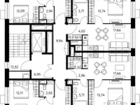 2-х комнатная квартира, 43,70 м², 3 эт., ЖК Life-Варшавская, Лайф-Варшавская, фотография 2