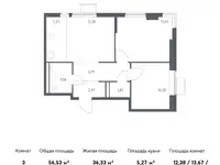 Продам 2 комнатную квартиру