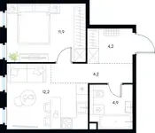 Продам 1 комнатную квартиру