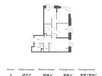 Продам 3 комнатную квартиру