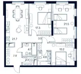 Продам 3 комнатную квартиру