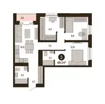 Продам 3 комнатную квартиру