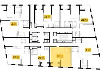 2-х комнатная квартира, 56,60 м², 29 эт., ЖК КутузовGRAD II, КутузовГРАД II, фотография 2