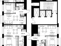 3-х комнатная квартира, 56,59 м², 9 эт., ЖК Life-Варшавская, Лайф-Варшавская, фотография 2
