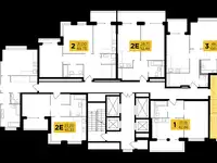 2-х комнатная квартира, 71,70 м², 6 эт., ЖК River Sky, Ривер Скай, фотография 2