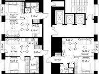3-х комнатная квартира, 62,06 м², 13 эт., ЖК Life-Варшавская, Лайф-Варшавская, фотография 2