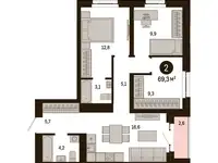 Продам 3 комнатную квартиру