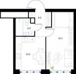 Продам 1 комнатную квартиру