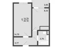 Продам 1 комнатную квартиру