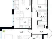Продам 3 комнатную квартиру