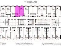 1-но комнатная квартира, 40,50 м², 15 эт., ЖК Park Side, Парк Сайд, фотография 2