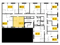2-х комнатная квартира, 41,50 м², 8 эт., ЖК INJOY, Инжой, фотография 2