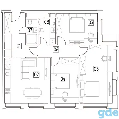 Продам апартаменты, 95,40 м², 13 эт., ЖК Mainstreet, Мэйнстрит, фотография 1