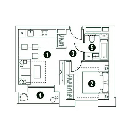 Продам апартаменты, 36,39 м², 5 эт., ЖК Very, Вери, фотография 1