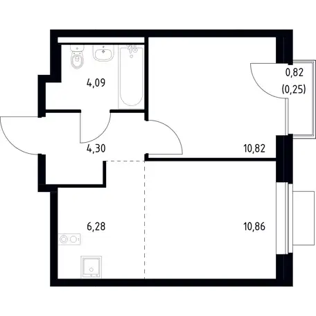 2-х комнатная квартира, 36,60 м², 12 эт., ЖК Новое Видное, фотография 1