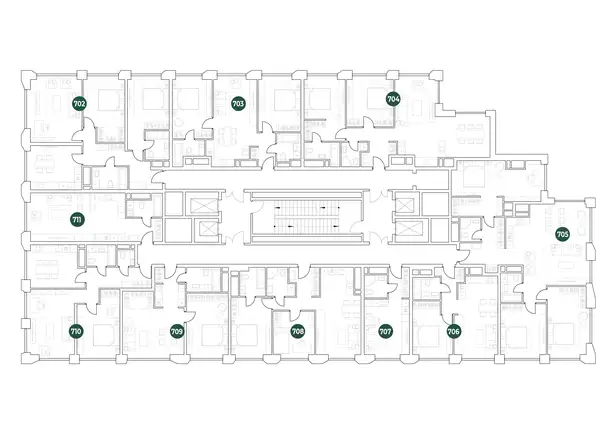 2-х комнатная квартира, 68,26 м², 30 эт., ЖК Very, Вери, фотография 2