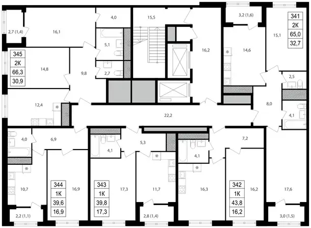 Студия, 39,60 м², 17 эт., ЖК Михалковский, фотография 2