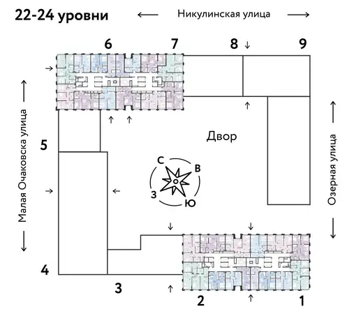 2-х комнатная квартира, 68,10 м², 23 эт., ЖК Страна озёрная, фотография 1