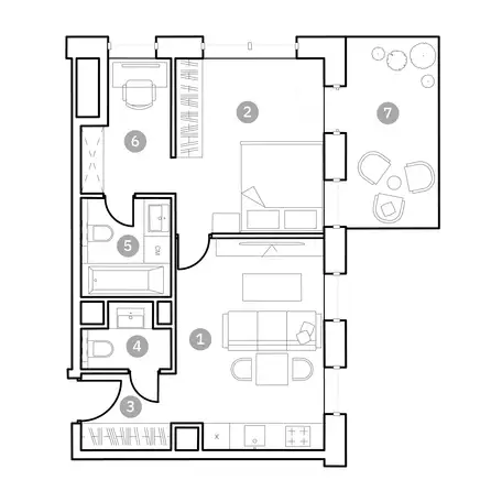 Продам апартаменты, 50,90 м², 9 эт., ЖК Физтех Сити, фотография 1