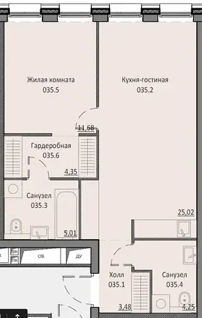Продам апартаменты, 53,78 м², 6 эт., ЖК Инсайдер, фотография 2
