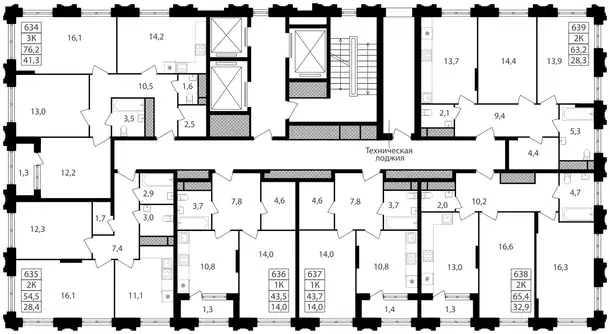 2-х комнатная квартира, 54,50 м², 30 эт., ЖК Варшавские ворота, фотография 2