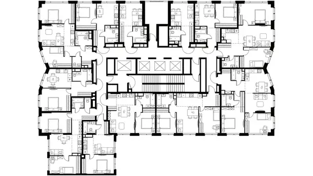 Студия, 22,10 м², 4 эт., ЖК Level Мичуринский, Левел Мичуринский, фотография 2