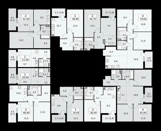 2-х комнатная квартира, 35,80 м², 13 эт., ЖК Деснаречье, фотография 1