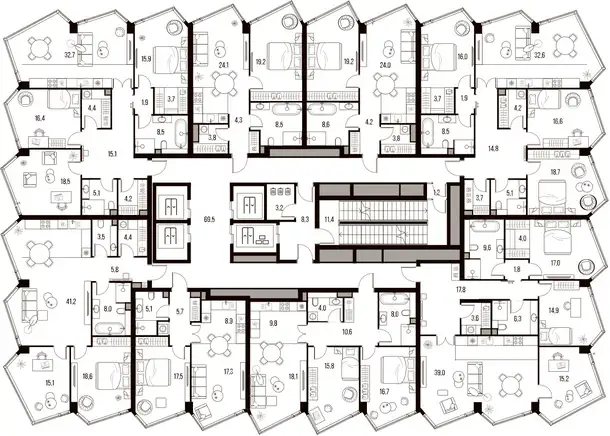 2-х комнатная квартира, 55,10 м², 17 эт., ЖК HIGH LIFE Летниковская 11, Хай Лайф, фотография 2