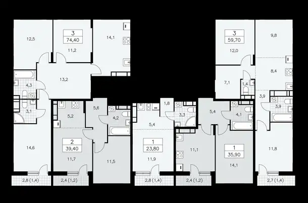 Студия, 23,80 м², 15 эт., ЖК Бунинские Кварталы, фотография 2