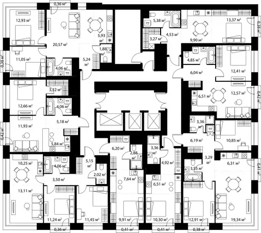 3-х комнатная квартира, 66,59 м², 4 эт., ЖК Life-Варшавская, Лайф-Варшавская, фотография 2