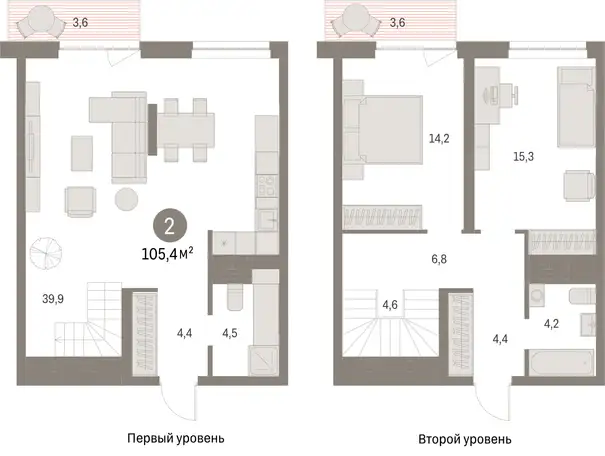 Студия, 105,40 м², 13 эт., ЖК Первый Квартал, фотография 1