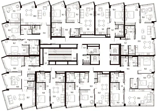 3-х комнатная квартира, 79,10 м², 23 эт., ЖК HIGH LIFE Летниковская 11, Хай Лайф, фотография 2