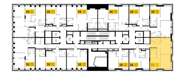 3-х комнатная квартира, 67,80 м², 25 эт., ЖК INJOY, Инжой, фотография 2