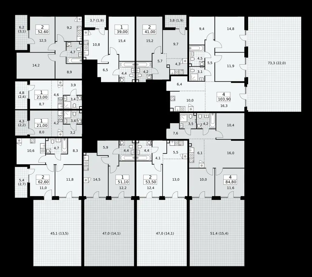 2-х комнатная квартира, 62,60 м², 2 эт., ЖК Деснаречье, фотография 1