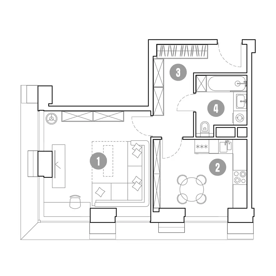 Продам апартаменты, 45,60 м², 6 эт., ЖК Мираполис, фотография 1