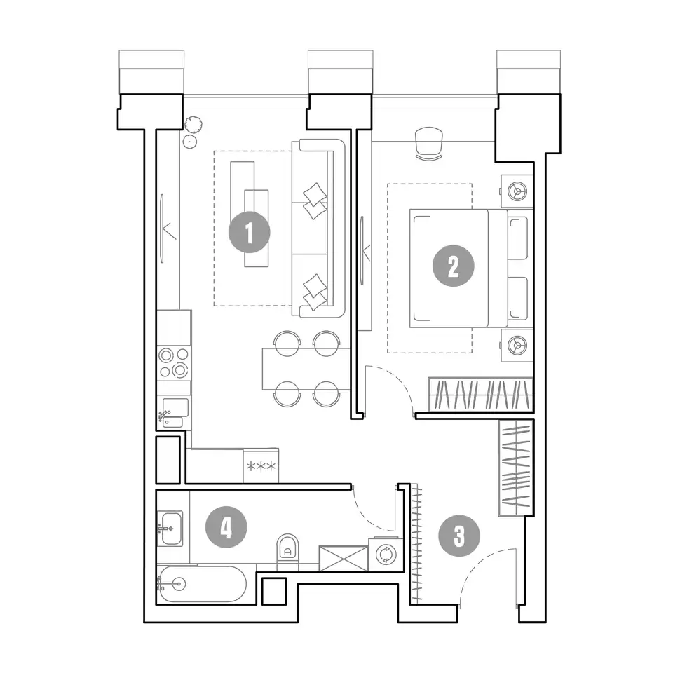 Продам апартаменты, 49,70 м², 27 эт., ЖК Мираполис, фотография 1