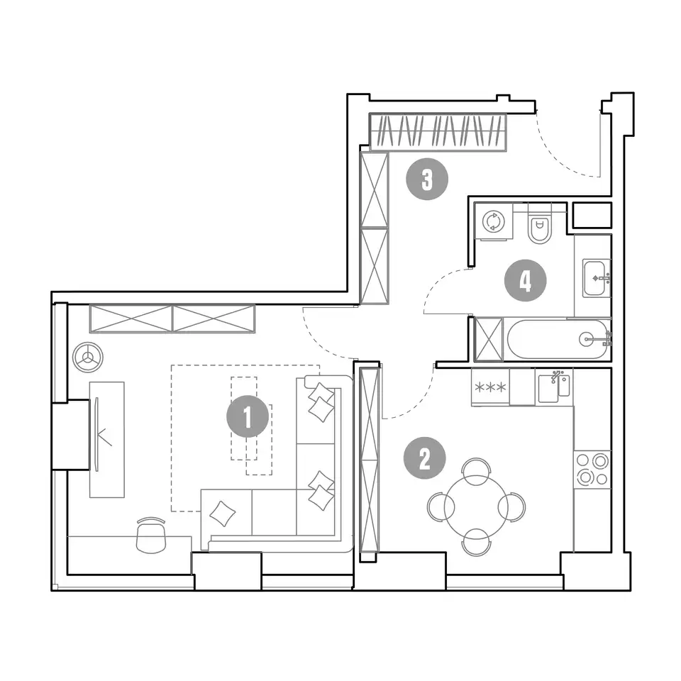 Продам апартаменты, 44,70 м², 10 эт., ЖК Мираполис, фотография 1