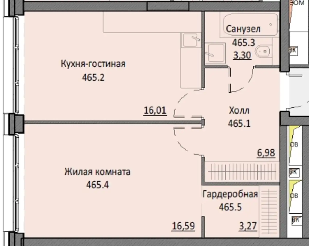 Продам апартаменты, 46,12 м², 14 эт., ЖК Инсайдер, фотография 2