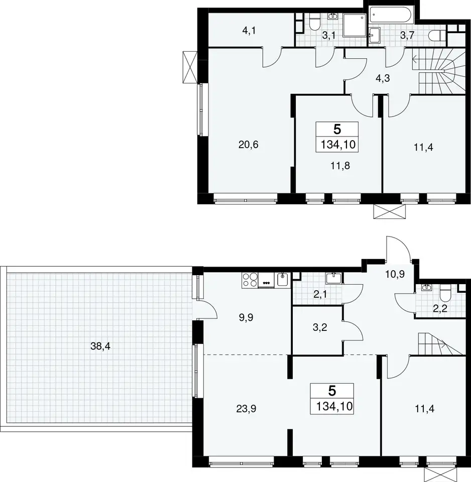 Продам дуплекс, Проектируемый проезд № 7029, к. 8.2, фотография 2