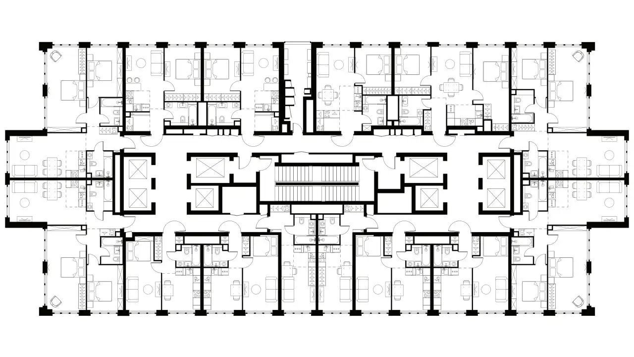 3-х комнатная квартира, 69,10 м², 30 эт., ЖК Level Южнопортовый, Левел Южнопортовый, фотография 2