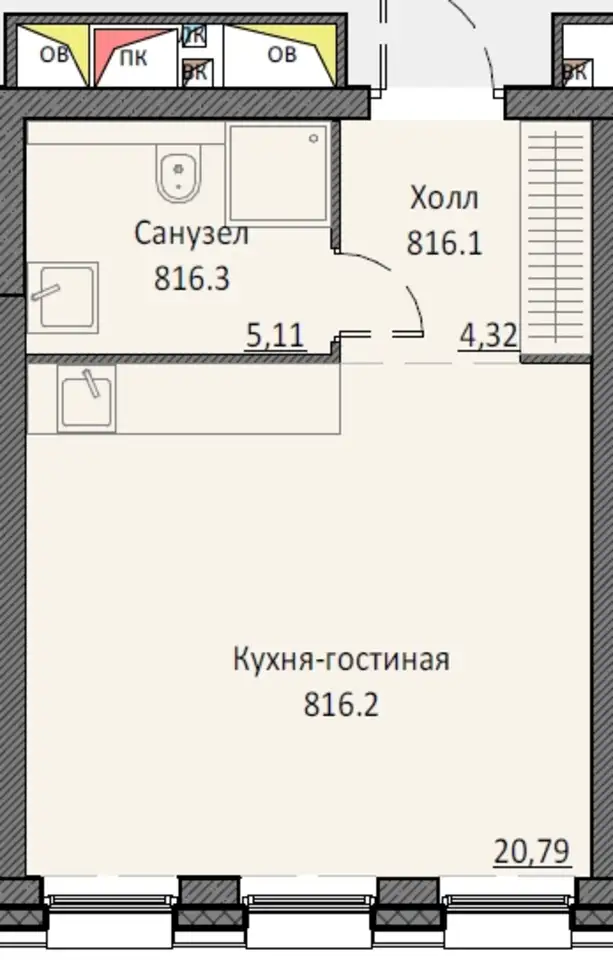 Продам апартаменты, 30,28 м², 3 эт., ЖК Инсайдер, фотография 2