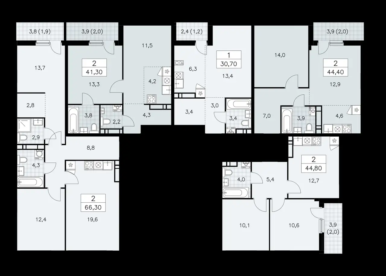 Студия, 30,70 м², 11 эт., ЖК Дзен кварталы, фотография 1