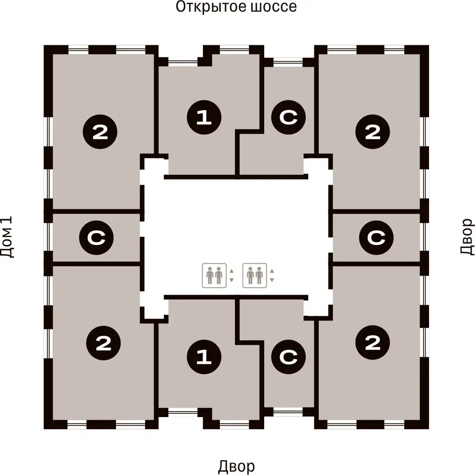 Студия, 57,50 м², 10 эт., ЖК Метроном, фотография 2