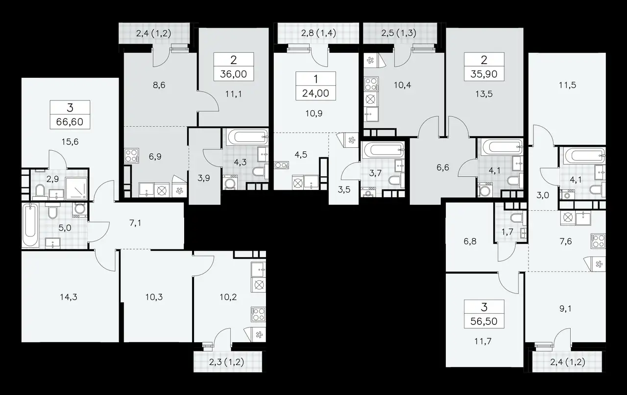 Студия, 24,00 м², 9 эт., ЖК Дзен кварталы, фотография 1