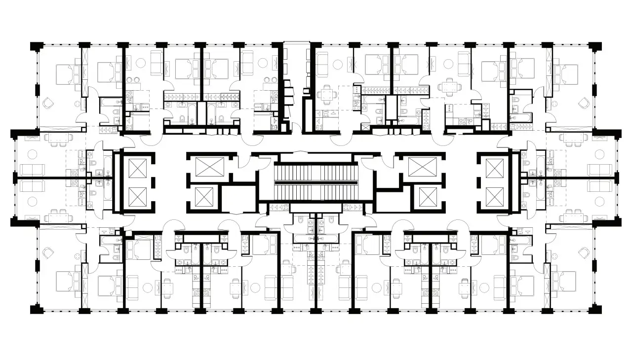 1-но комнатная квартира, 33,70 м², 28 эт., ЖК Level Южнопортовый, Левел Южнопортовый, фотография 2